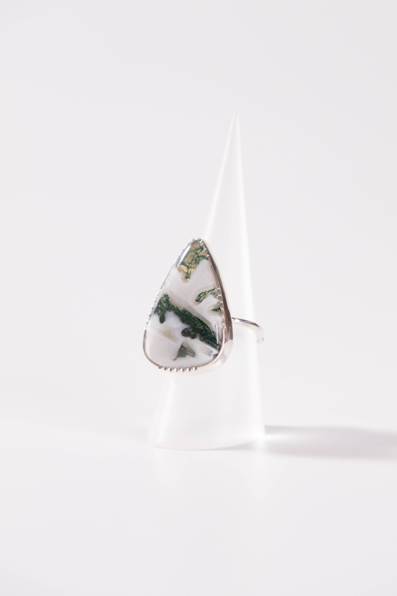 Nanan Ringer 【nanan bijouxxx×StyleReborn】Together Stone Collection Ring Moss Agate ...