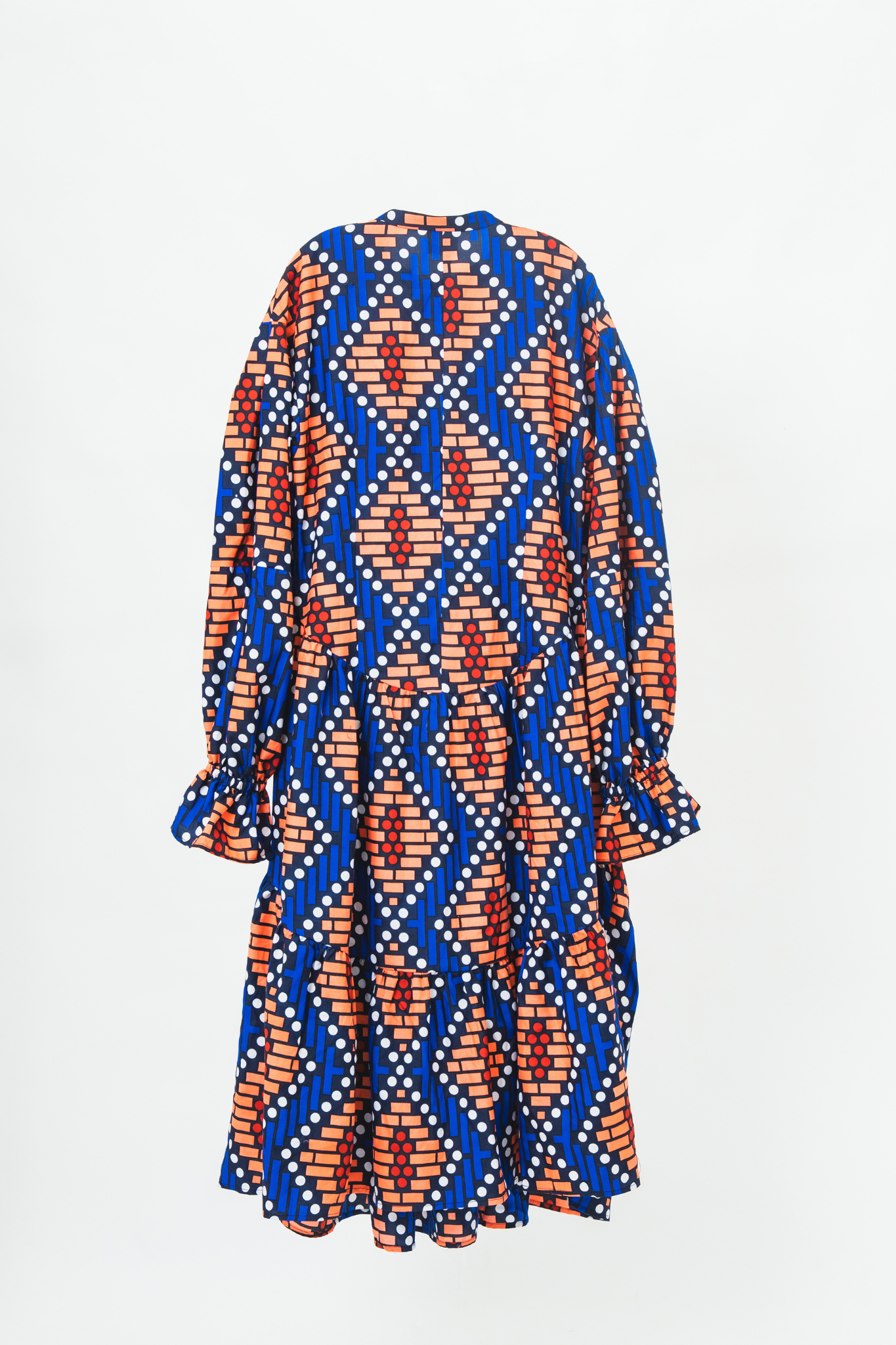 【moyan ecri× StyleReborn】AFRICA付け衿付きボリュームワンピース