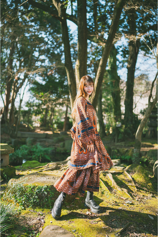 【moyan ecri× StyleReborn】Africa tunic Onepiece Fairy dust
