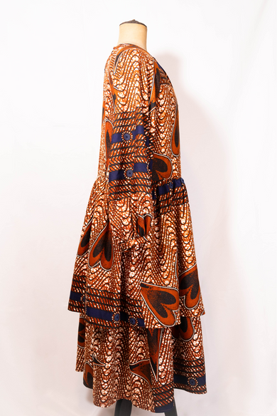 【moyan ecri× StyleReborn】Volume Tiered Onepiece CROSS