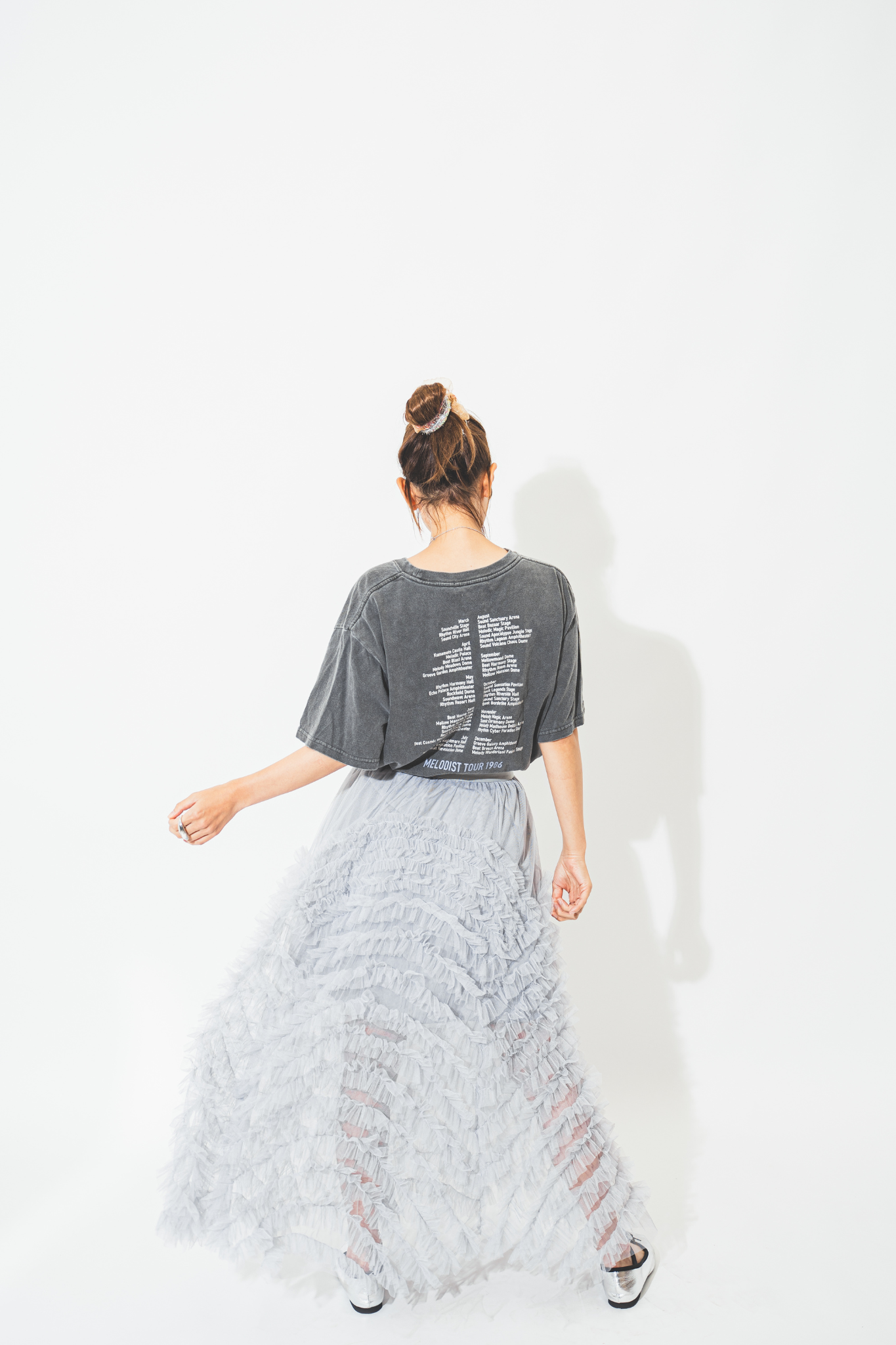 【Suu×SAAAGE boutique】Tulle Skirt Gray