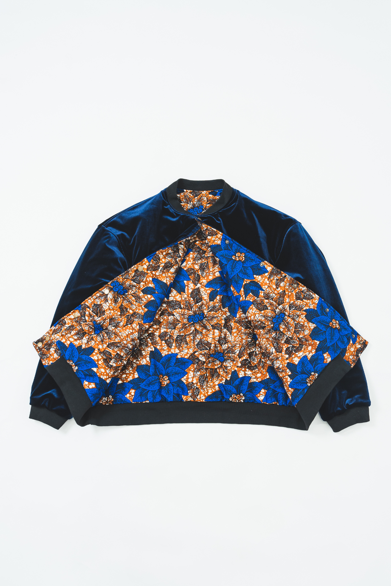 【moyan ecri×StyleReborn】AFRICA REVERSIBLE VELOUR BLOUSON Unique