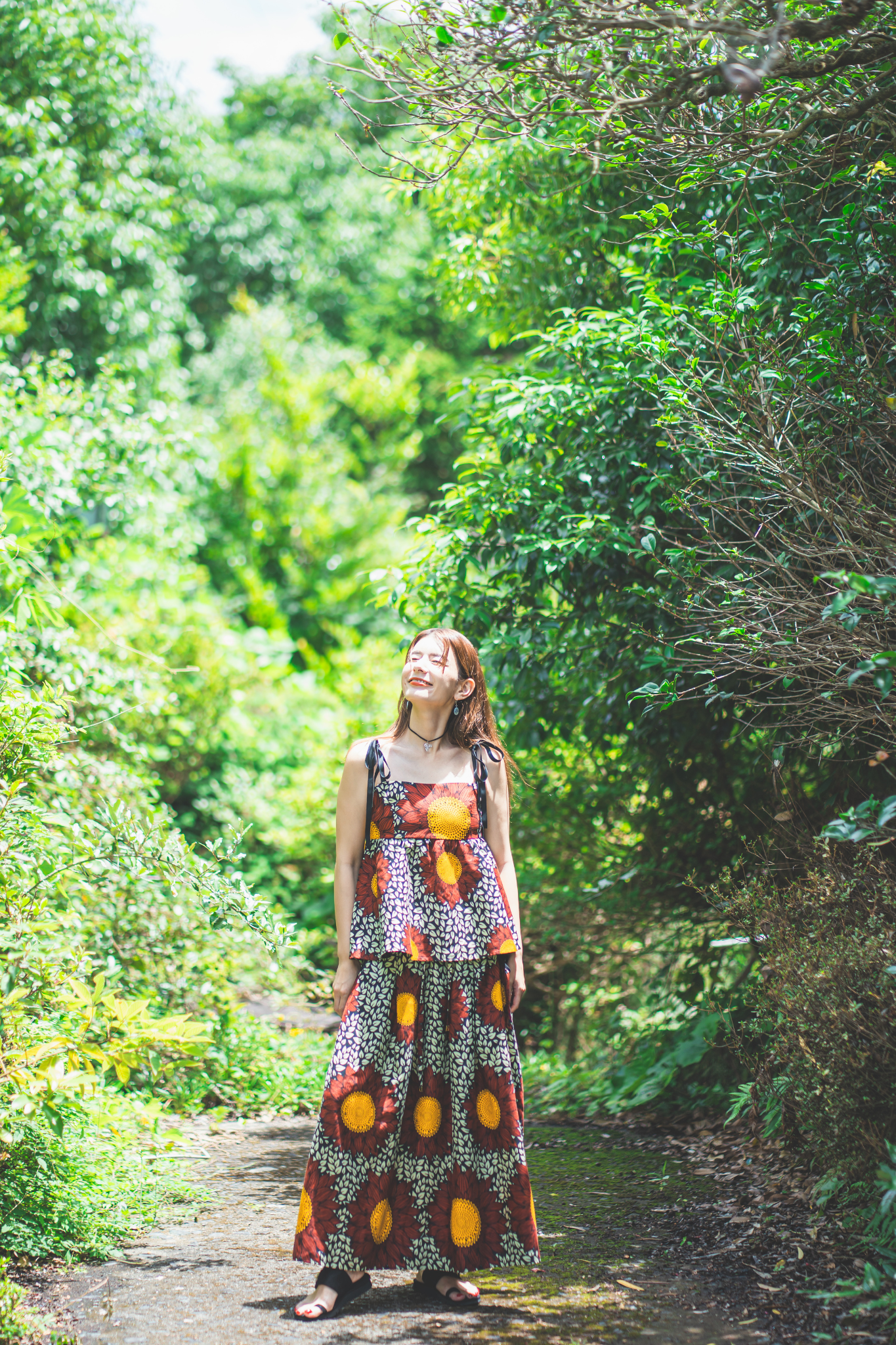 【moyan ecri× StyleReborn】Africa Reversible Bustier Helianthus