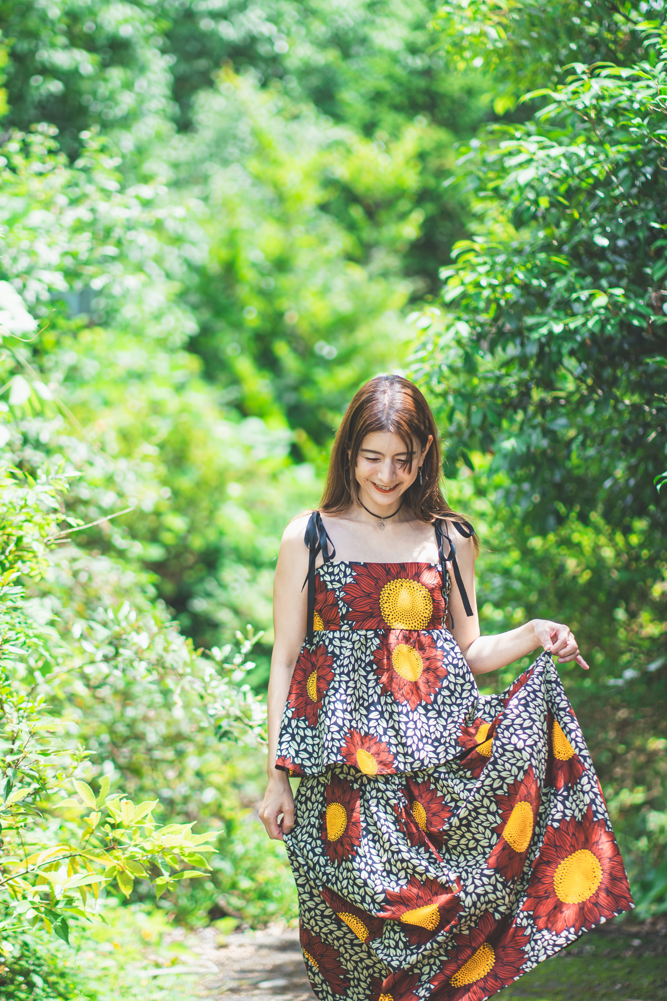 【moyan ecri× StyleReborn】Africa Reversible Bustier Helianthus