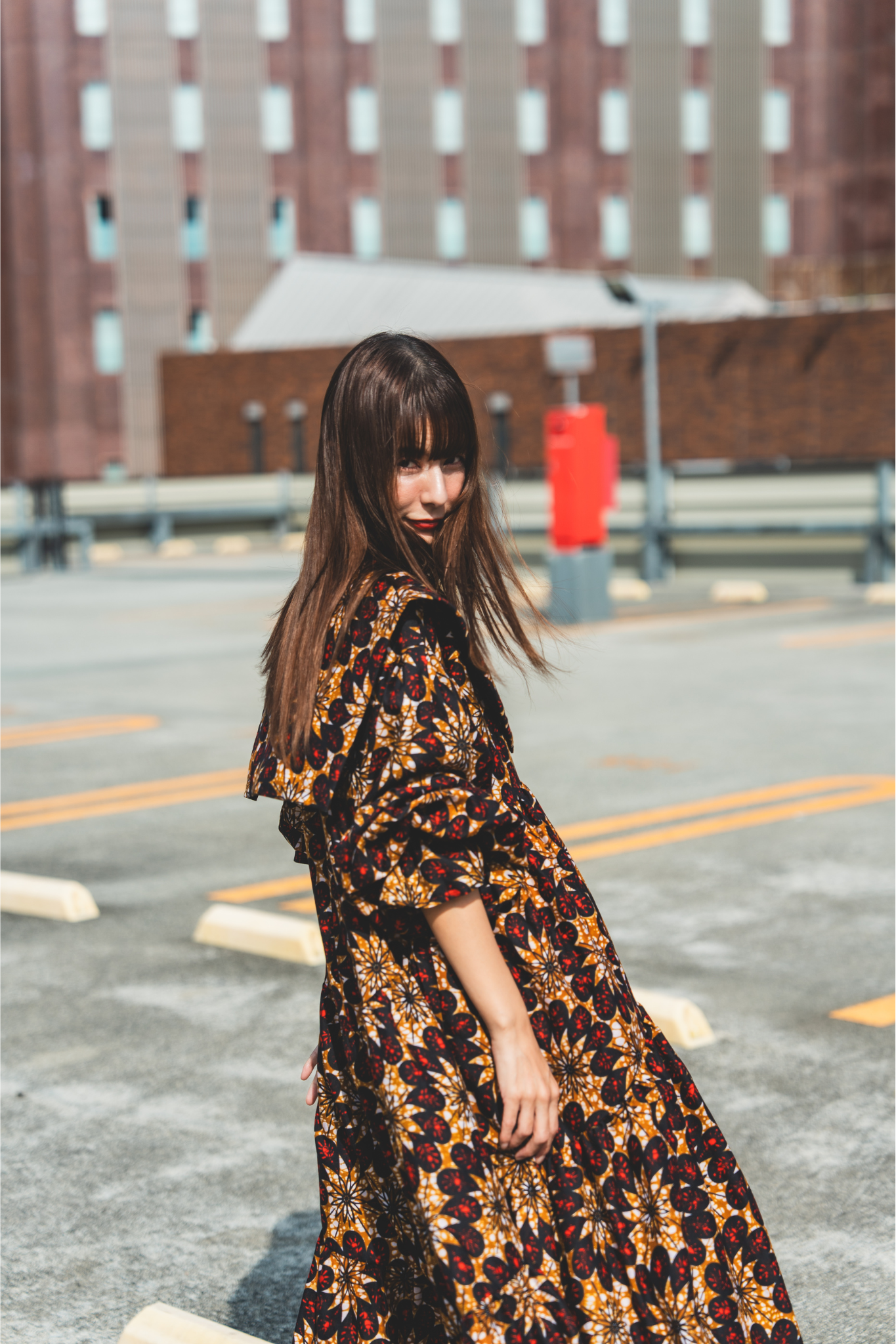 【moyan ecri× StyleReborn】AFRICA付け衿付きボリュームワンピース