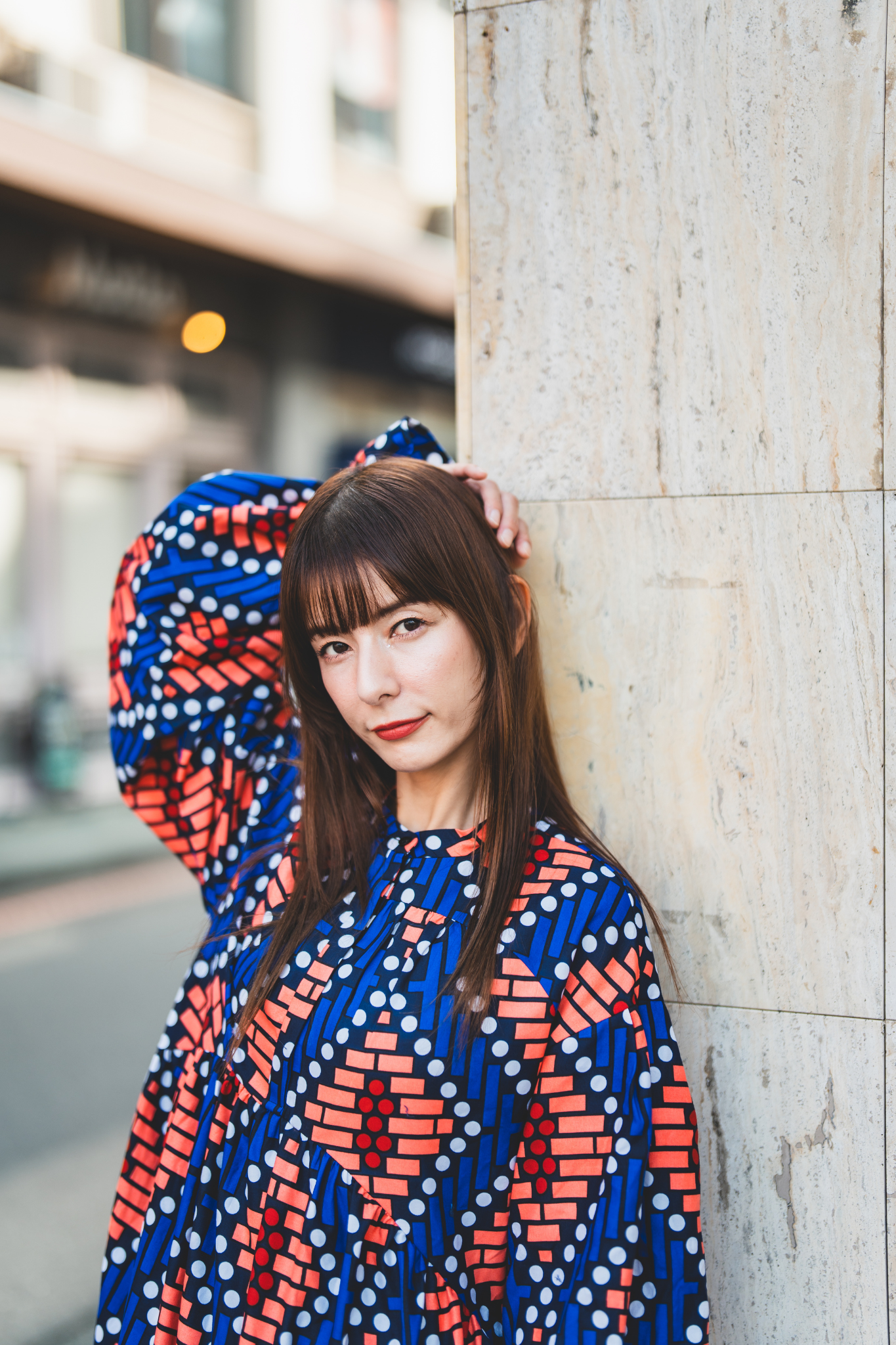 【moyan ecri× StyleReborn】AFRICA付け衿付きボリュームワンピース