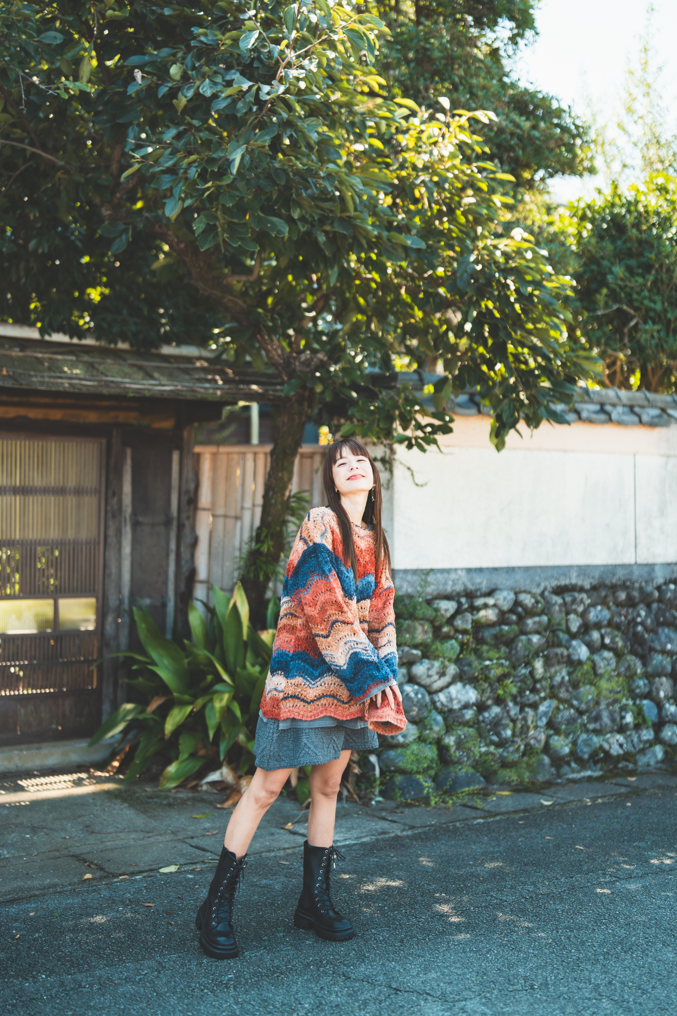 【moyan ecri× StyleReborn】カスリニットプルオーバー