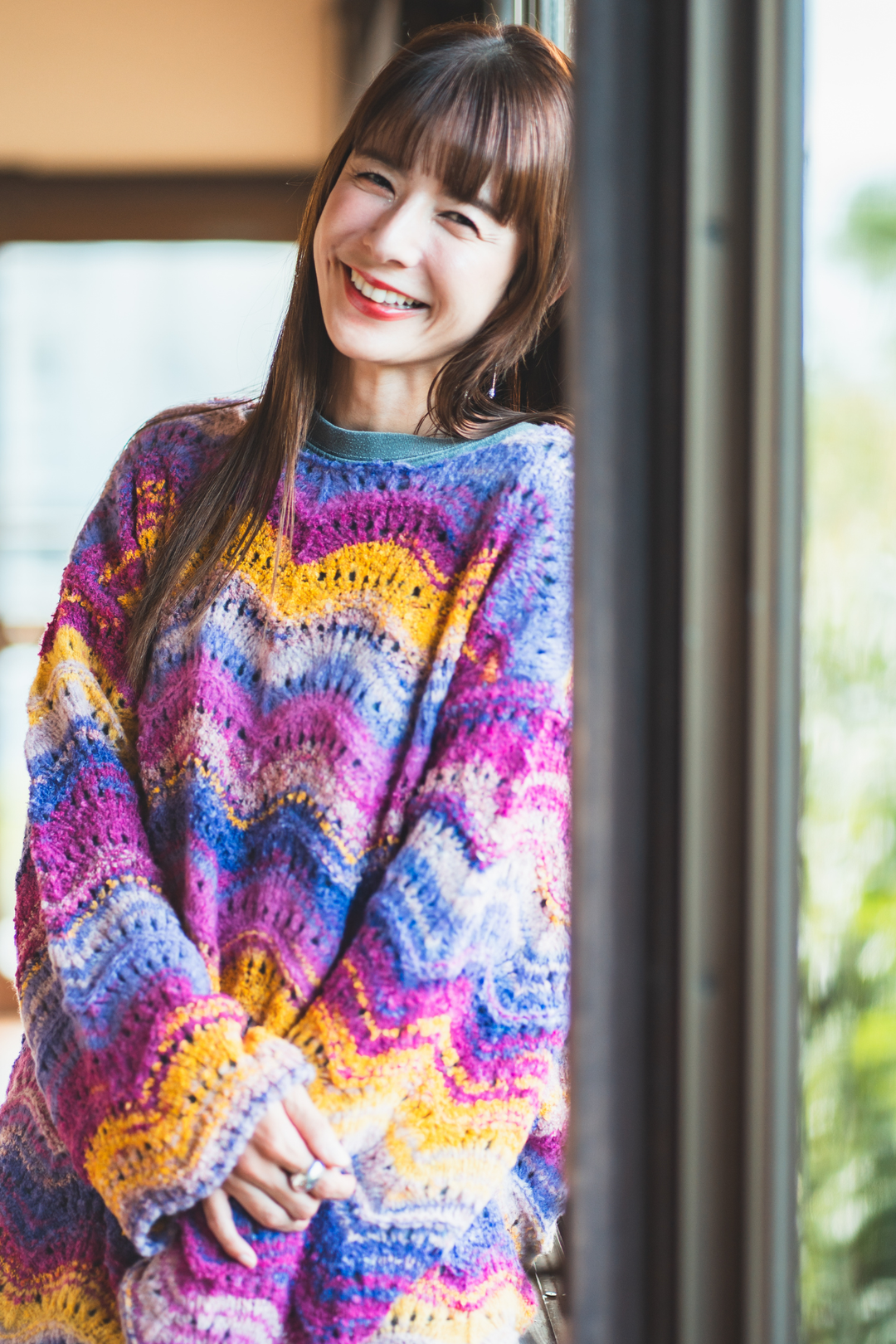 【moyan ecri× StyleReborn】パッチ刺繍 T-Shirt Kind of quiet Charcoal
