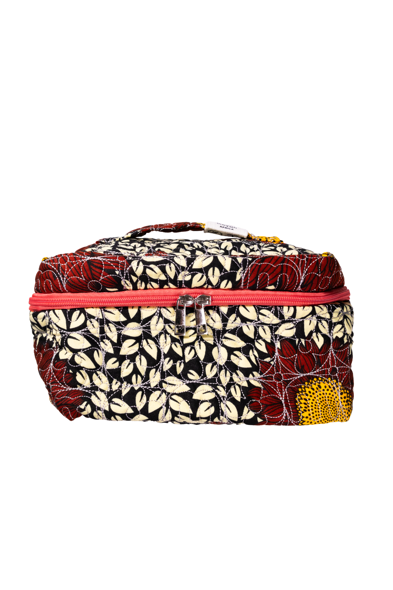 【収納力抜群♪】L'arcobaleno バッグ 大人気♡ moyan ecri× StyleReborn】Africa Quilt Box Bag Helianthus