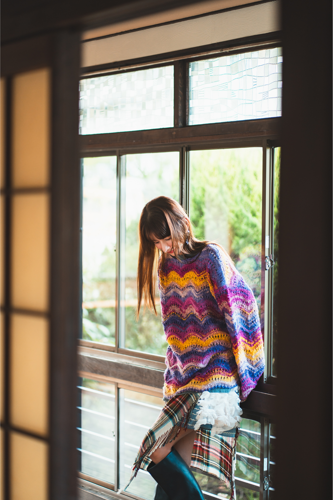 【moyan ecri× StyleReborn】カスリニットプルオーバー