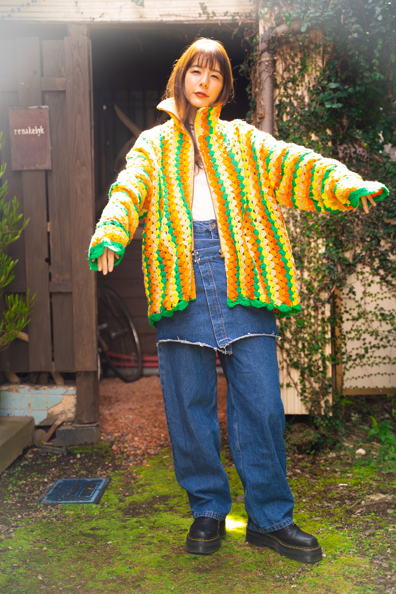 【REMAKEBYK×StyleReborn】Remake Crochet Track Jacket