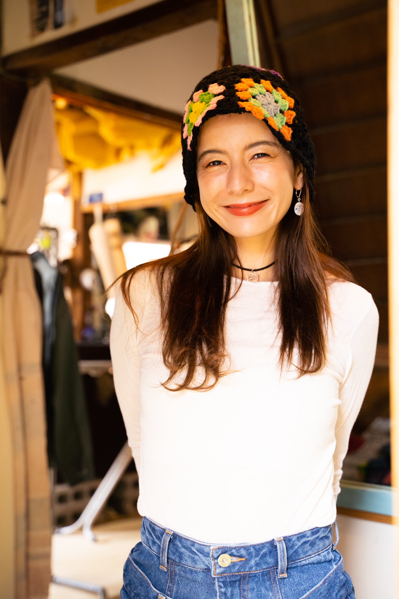 REMAKEBYK×StyleReborn】Remake Crochet Hat – Style Reborn