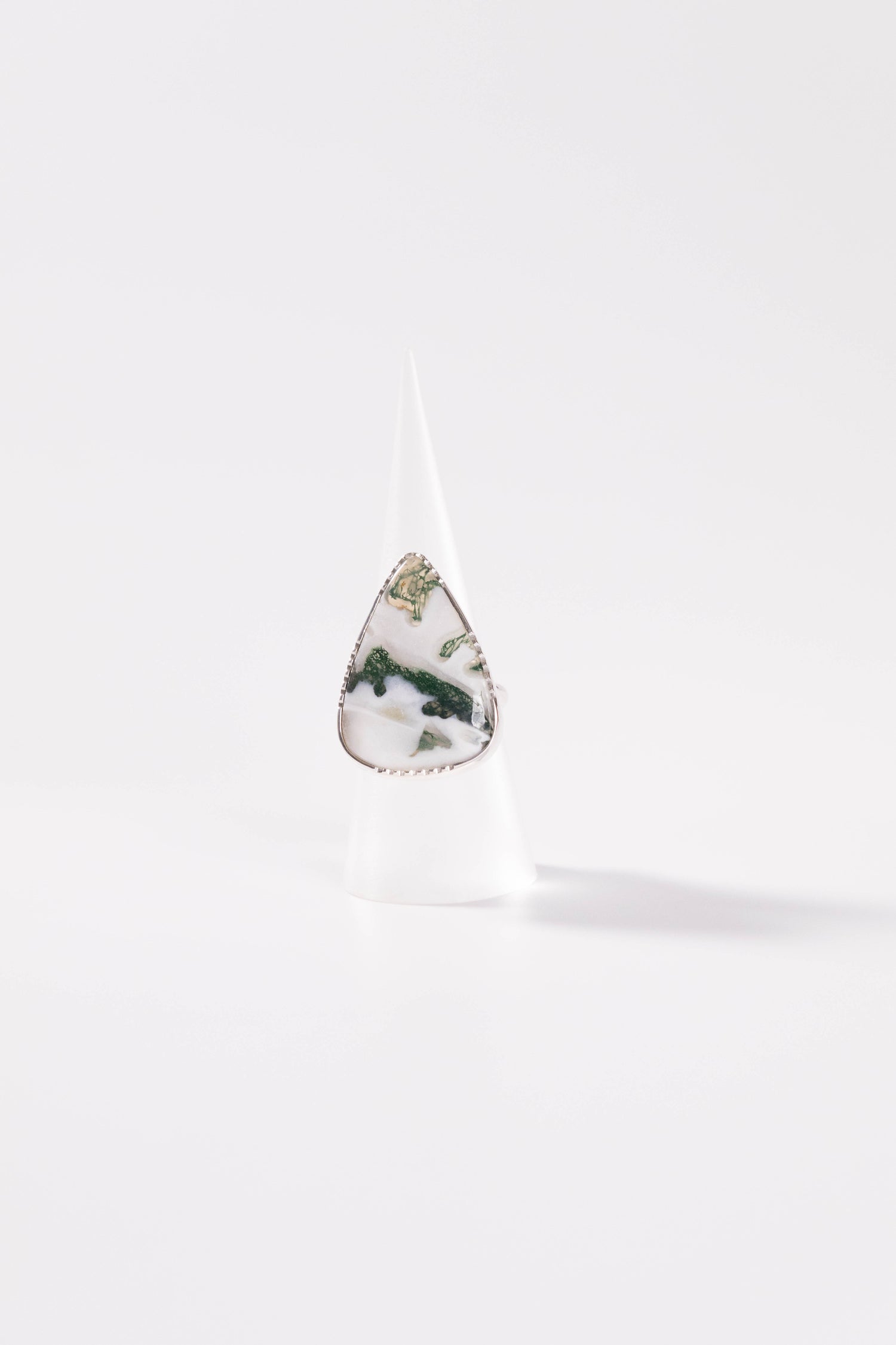 【nanan bijouxxx×StyleReborn】Together Stone Collection Ring Moss Agate