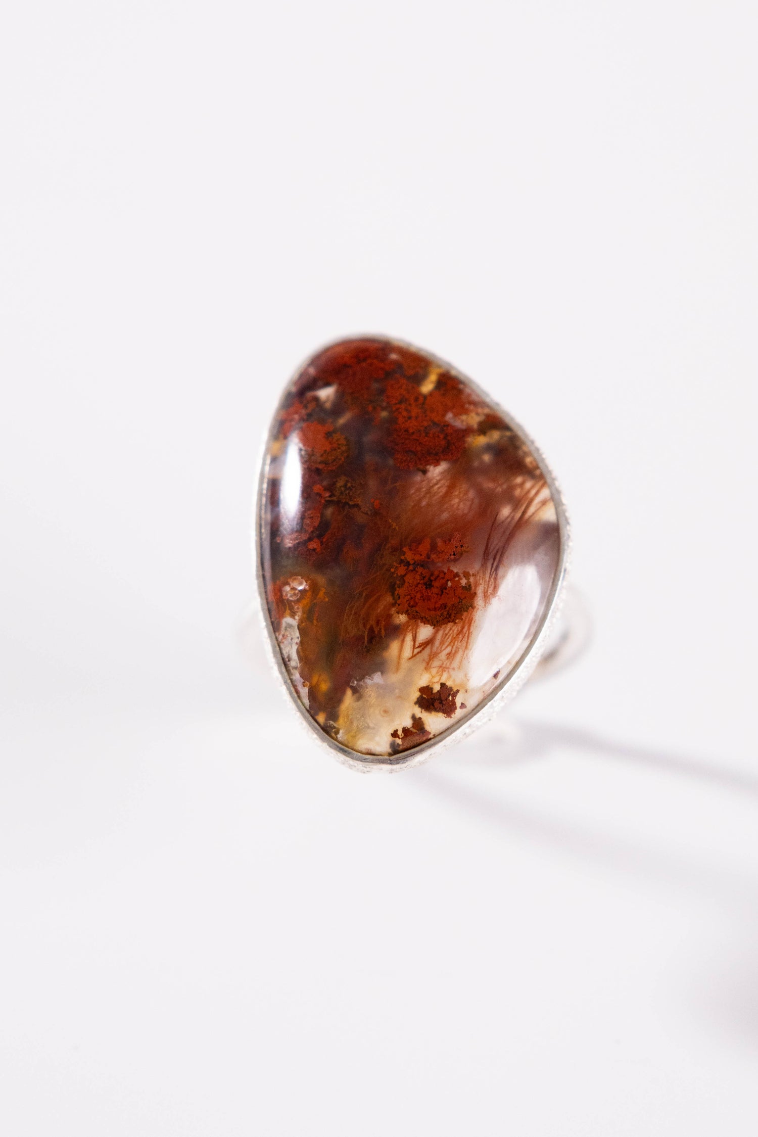 【nanan bijouxxx×StyleReborn】Together Stone Collection Ring Red Moss Agate