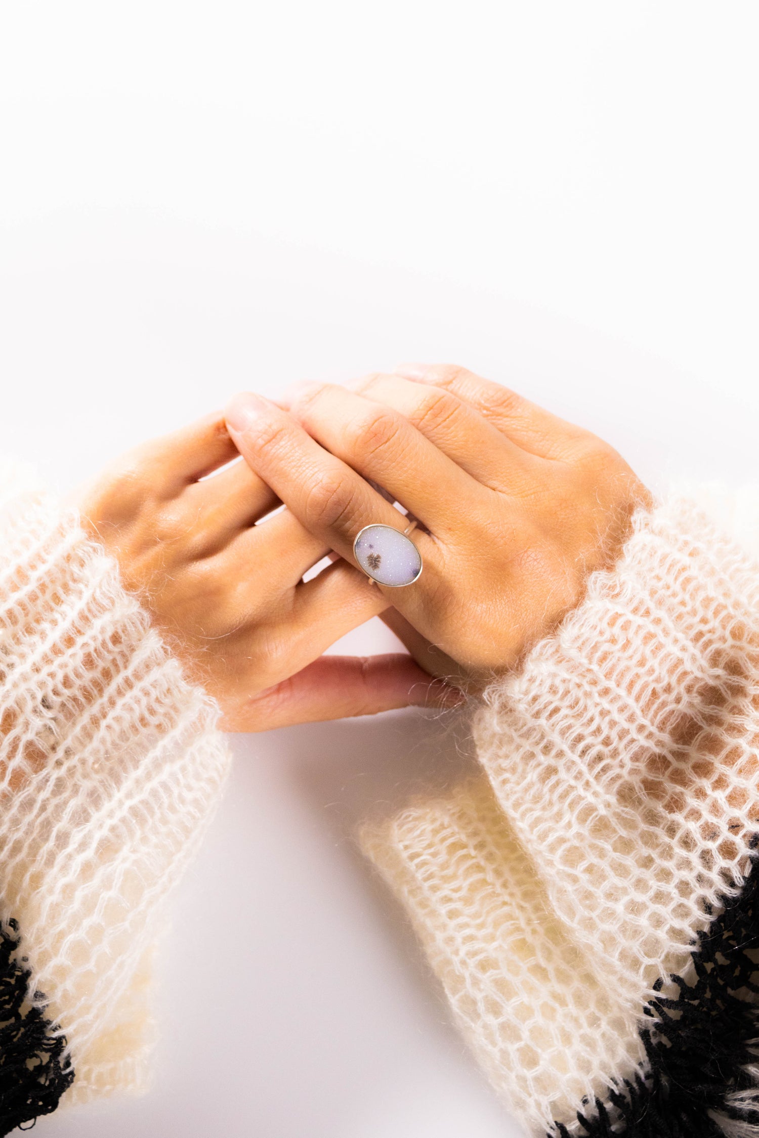 【nanan bijouxxx×StyleReborn】Together Stone Collection Ring Dendrite