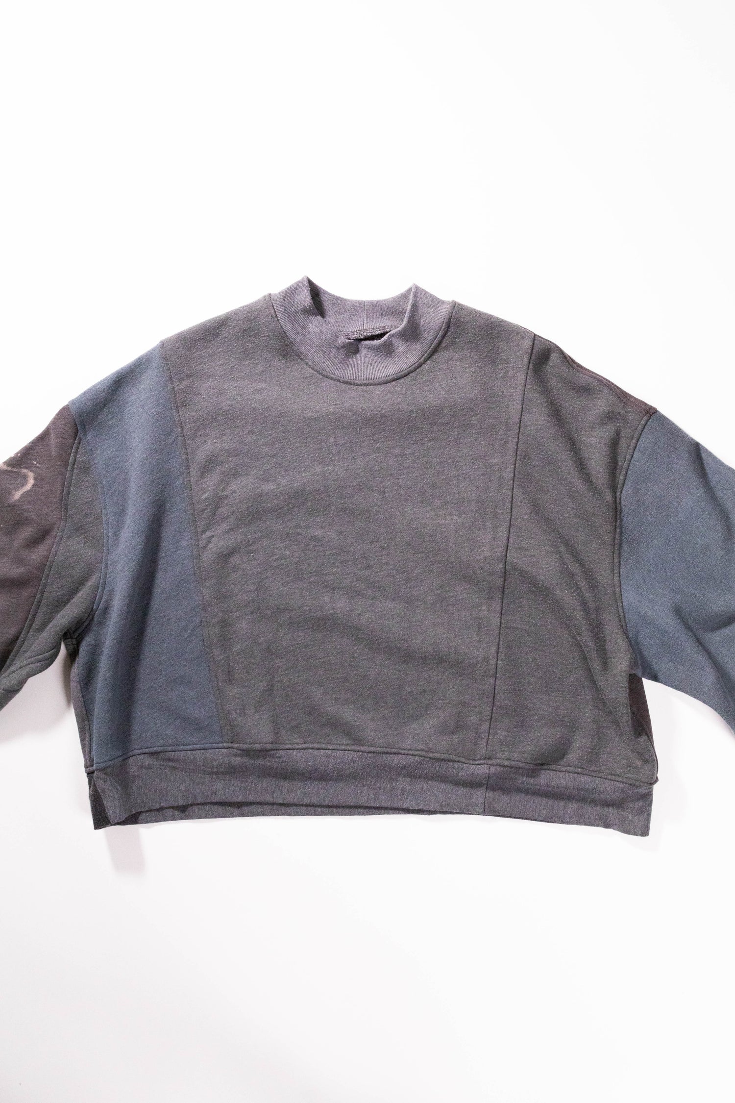 【REMAKEBYK×StyleReborn】Remake Cropped Sweat setup Gray