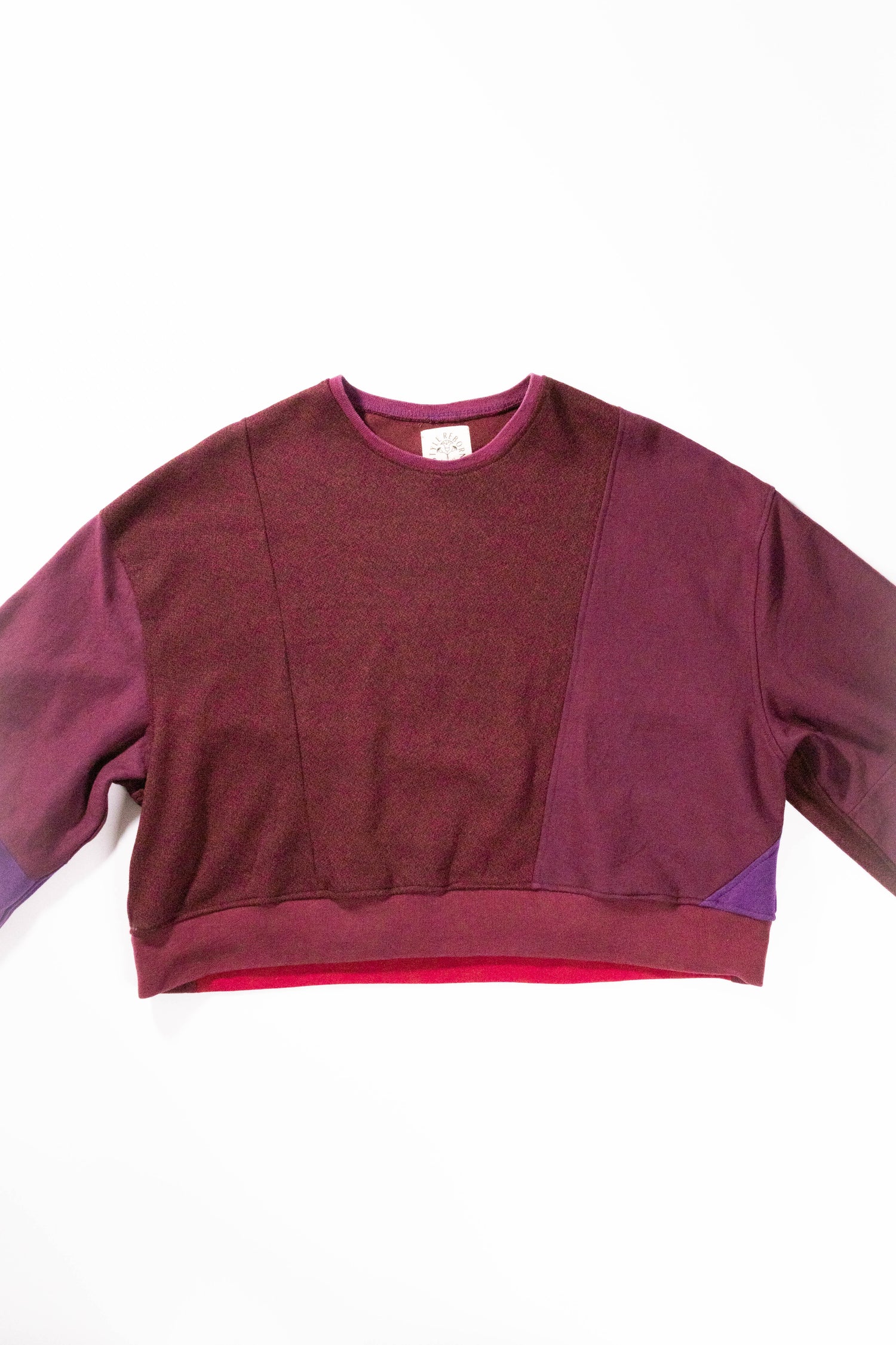 【REMAKEBYK×StyleReborn】Remake Cropped Sweat setup Red